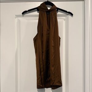 Worthington Brown Sleeveless Blouse